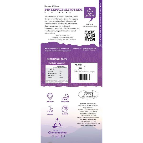 Innoveda Pineapple Slim Trim Whole tea leaves 100 gm - Teas