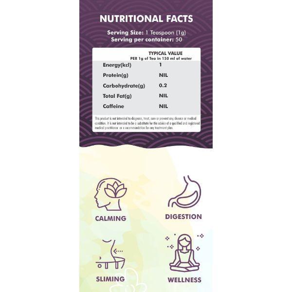 Innoveda Hibiscus Bloom Herb Whole tea leaves 50 gm - Teas