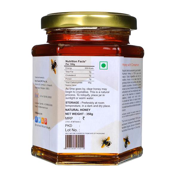 Nutriwish Honey with Cinnamon 350 gm - General Health