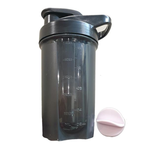 GHC Shaker Bottle with Ball - Black 500 ml - Workout Essentials