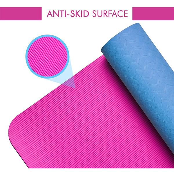 Boldfit Yoga Mat - Pink & Blue 1's - Workout Essentials