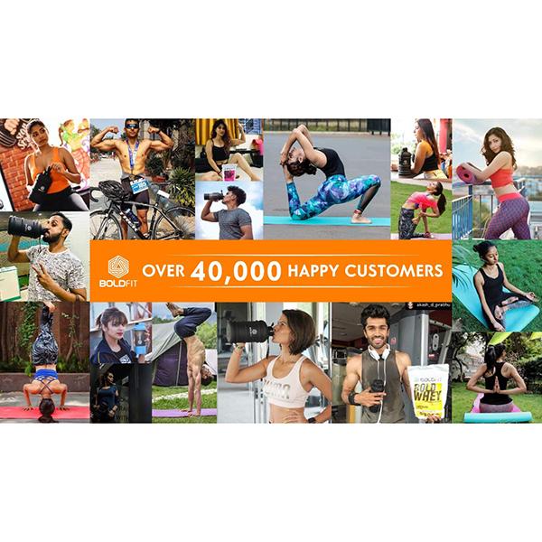 Boldfit Yoga Mat - Pink & Blue 1's - Workout Essentials