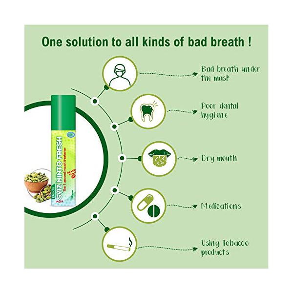Sviz Minto Fresh Mouth Freshener Spray - Elaichi 15 gm - Mouthwash