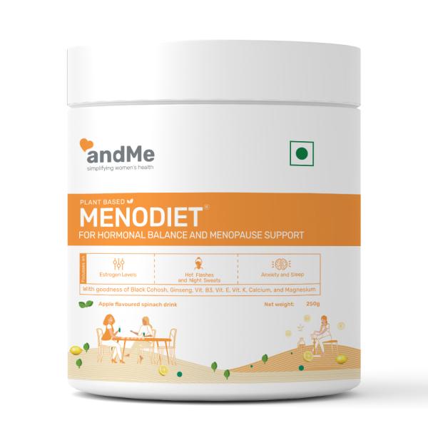 andMe Menodiet Powder - Apple + Spinach 250 gm - General Health