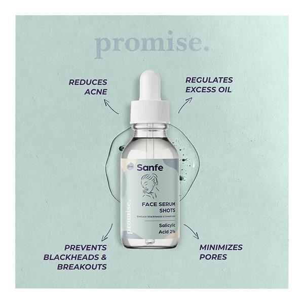 Sanfe Promise Face Serum Shots - Salicylic Acid 30 ml - Face Serum