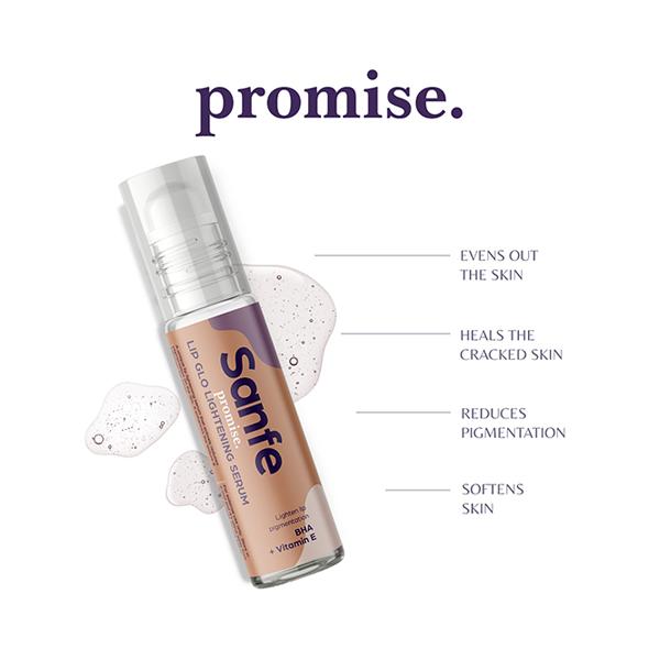 Sanfe Promise Lip Glo Lightening Serum - BHA + Vitamin E 10 ml - Face Serum