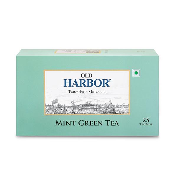 Old Harbor Tea Bags - Mint Green Tea 25's - Herbal/Green Teas