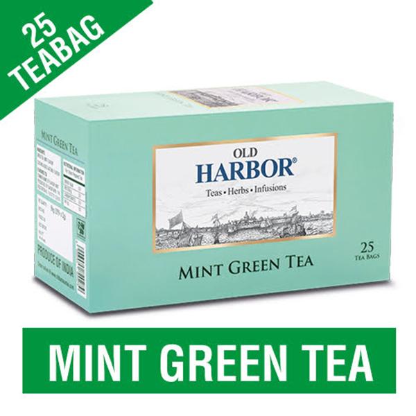 Old Harbor Tea Bags - Mint Green Tea 25's - Herbal/Green Teas