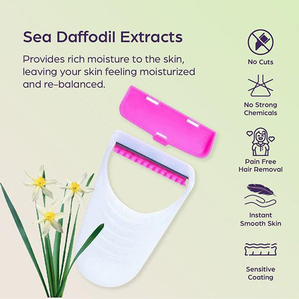 Sanfe Underarm No Mess Razor - Sea Daffodil 5's - Hair Removal Accessories