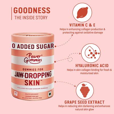 Power Gummies Jaw Dropping Gummies 150 gm - Multi-Vitamins