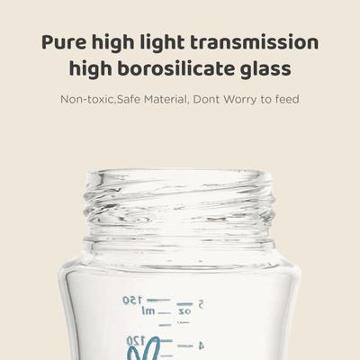 R for Rabbit - First Feed Glass Feeding Bottle 150 ml - Sea Green - Feeding & Nursing