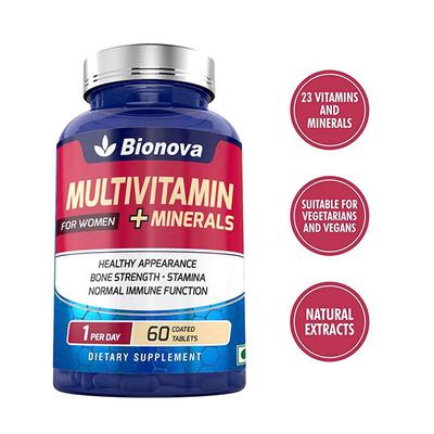Bionova Multivitamin + Minerals for Women Tablet 60's - Multi-Vitamins
