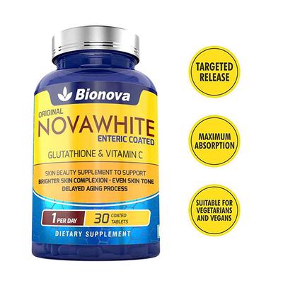 nova glutathione NOW Foods - Cellular Antioxidant 500 mg Bionovas Novawhite, Glutathione tablets 62gms