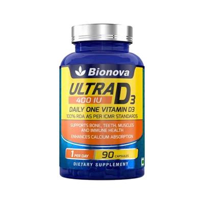 Bionova Ultra D3 400 IU Capsule 90's - Multi-Vitamins