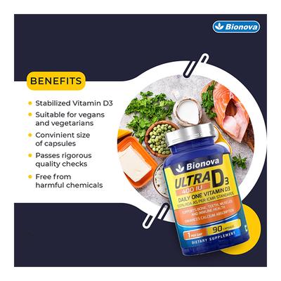 Bionova Ultra D3 400 IU Capsule 90's - Multi-Vitamins