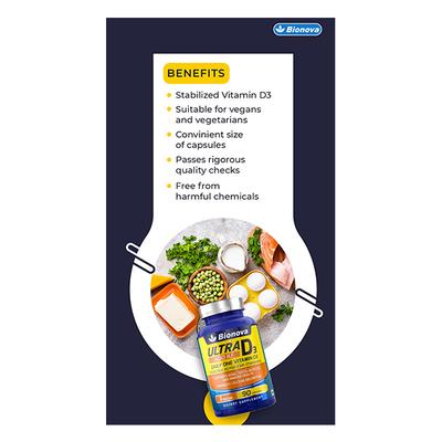 Bionova Ultra D3 400 IU Capsule 90's - Multi-Vitamins