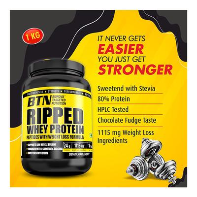 BTN Ripped Whey Protein Powder 1 kg - Whey Proteins