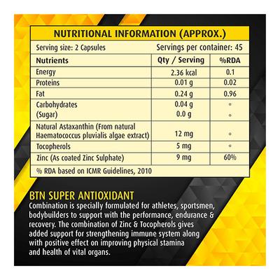 BTN Super Antioxidant Veg Capsule 90's - Multi-Vitamins