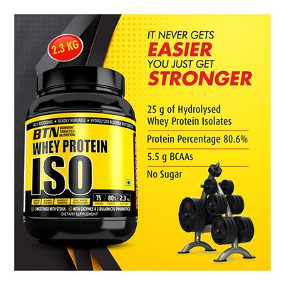 BTN Whey Protein Iso Powder 2.3 kg - Whey Proteins