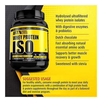BTN Whey Protein Iso Powder 2.3 kg - Whey Proteins