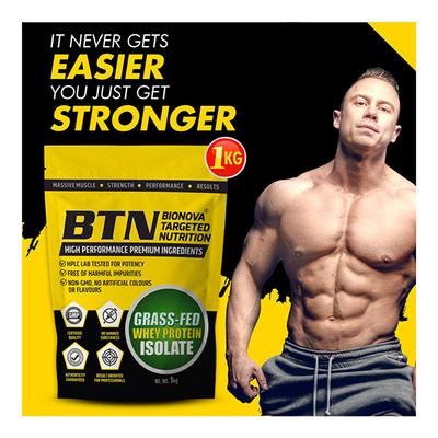 BTN Grass-Fed Whey Protein Isolate Powder 1 kg - Whey Proteins