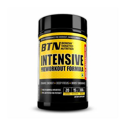 BTN Intensive Pre-Workout Formula Powder 300 gm - Workout Essentials
