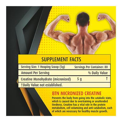 BTN Micronized Creatine Powder 400 gm - Amino Acids