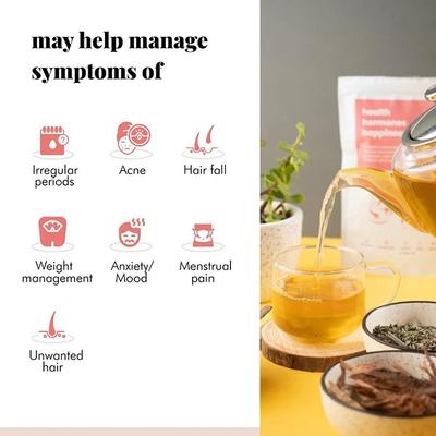 Herbal PCOS Tea Powder - Mint 60 gm - Teas