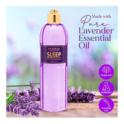 The Love Co. Sleep Bath & Shower Gel - Lavendar & Chamomile 250 ml - Shower Gels & Body Wash