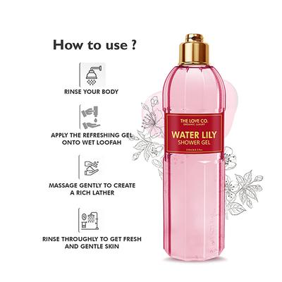 The Love Co. Shower Gel - Water Lily 250 ml - Shower Gels & Body Wash