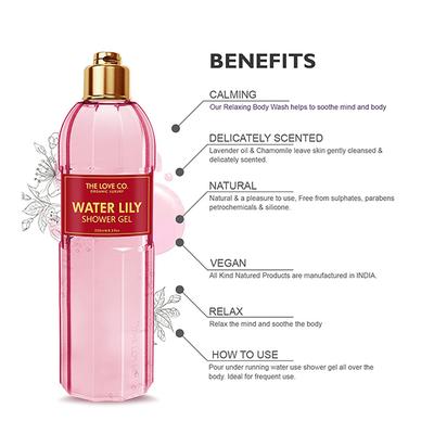 The Love Co. Shower Gel - Water Lily 250 ml - Shower Gels & Body Wash