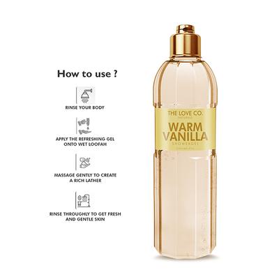 The Love Co. Shower Gel - Warm Vanilla 250 ml - Shower Gels & Body Wash
