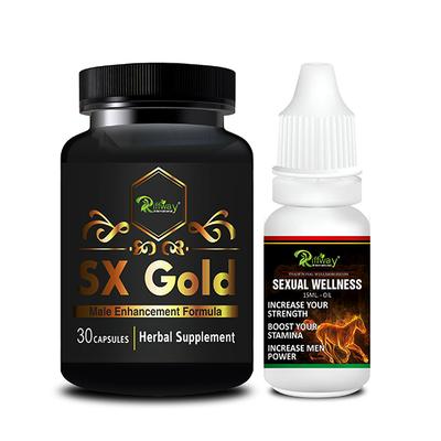 Riffway SX Gold Capsule 30's + Sexual Wellness Oil 15 ml - Sexual Healthcare