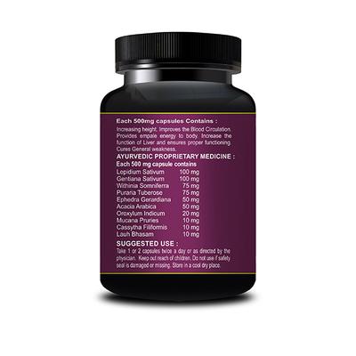Riffway Height Growth Maximizer 500 mg Capsule 30's - Speciality Medicines