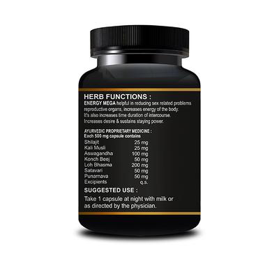 Riffway Energy Mega 500 mg Capsule 30's - Sexual Healthcare