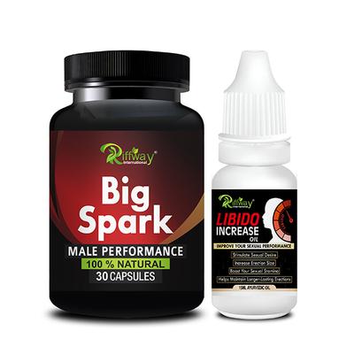 Riffway Big Spark Capsule 30's + Libido Increase Oil 15 ml - Sexual Healthcare