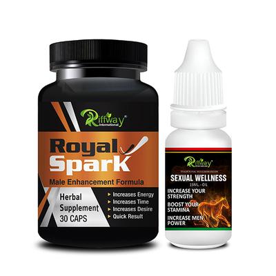 Riffway Royal Spark Capsule 30's + Sexual Wellness Oil 15 ml - Sexual Healthcare