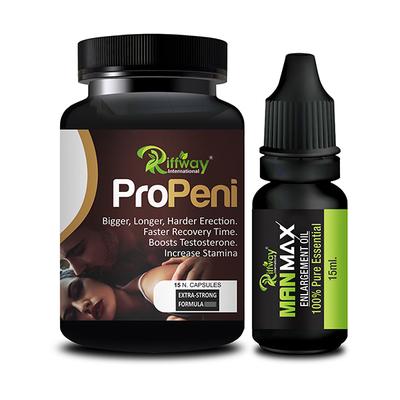 Riffway Pro Peni Capsule 15's + Man Max Essential Oil 15 ml - Sexual Healthcare