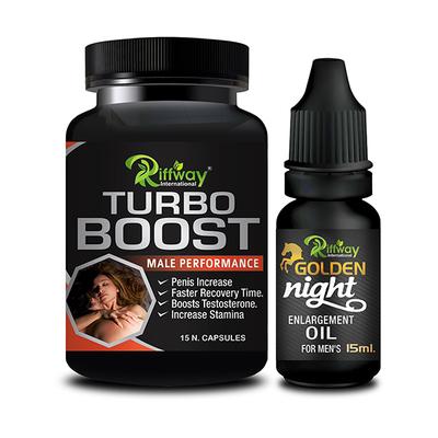 Riffway Turbo Boost Capsule 15's + Golden Night Oil 15 ml - Sexual Healthcare
