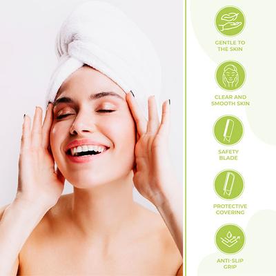 Self Lub Feather Touch Face Razor (Pack of 5) - Yellow - Hair Removal Accessories