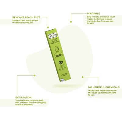 Self Lub Feather Touch Face Razor (Pack of 5) - Yellow - Hair Removal Accessories