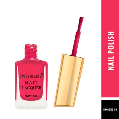 Swiss Beauty Long Lasting Nail Polish - (Shade-1) 15 ml - Nail Polish