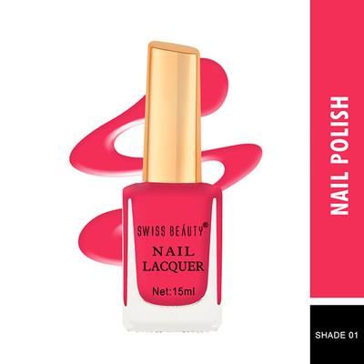 Swiss Beauty Long Lasting Nail Polish - (Shade-1) 15 ml - Nail Polish