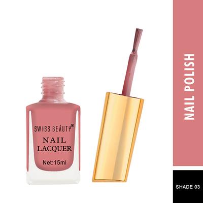 Swiss Beauty Long Lasting Nail Polish - (Shade-3) 15 ml - Nail Polish