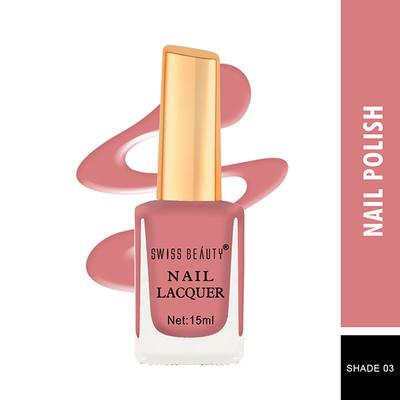 Swiss Beauty Long Lasting Nail Polish - (Shade-3) 15 ml - Nail Polish