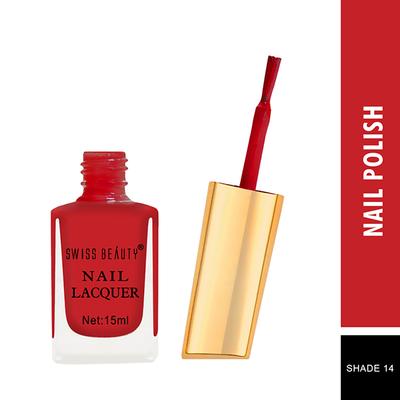 Swiss Beauty Long Lasting Nail Polish - (Shade-14) 15 ml - Nail Polish