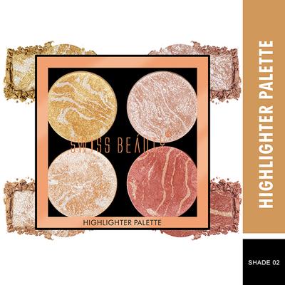 Swiss Beauty Angela 4in1 Highlighter - (Shade-2) 10 gm - Highlighters & Illuminators