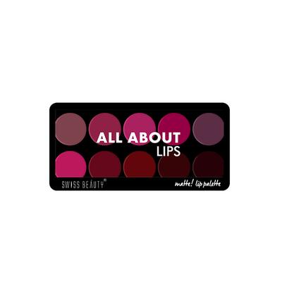 Swiss Beauty Matte Lip Palette - (Shade-2) 10 gm - Lipsticks
