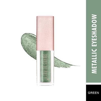 Swiss Beauty Mettalic Liquid Eyeshadow - (Green) 2.25 ml - Eyeshadow, Bases & Primers