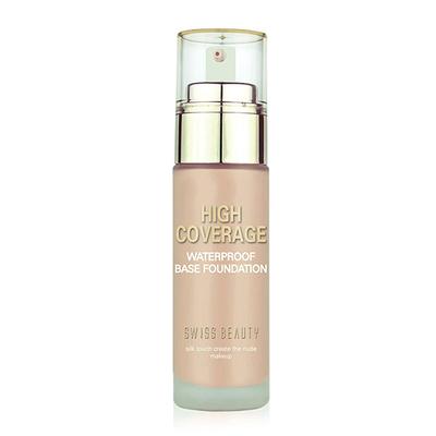 Swiss Beauty High Coverage Waterproof Base Foundation - (Classic Ivory) 60 gm - Highlighters & Illuminators
